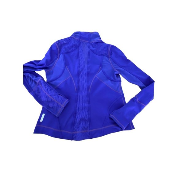 Zella Double Mesh Workout Track Jacket Purple size XL Slimming Cooling - Picture 15 of 16